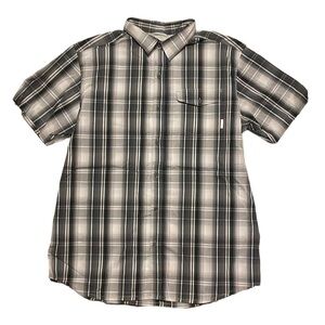 COLUMBIA Advance Evaporation Plaid Short Sleeve Button‎ Up Shirt sz XL